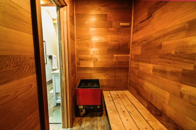 Residential Bathroom Remodel, Built-in Sauna