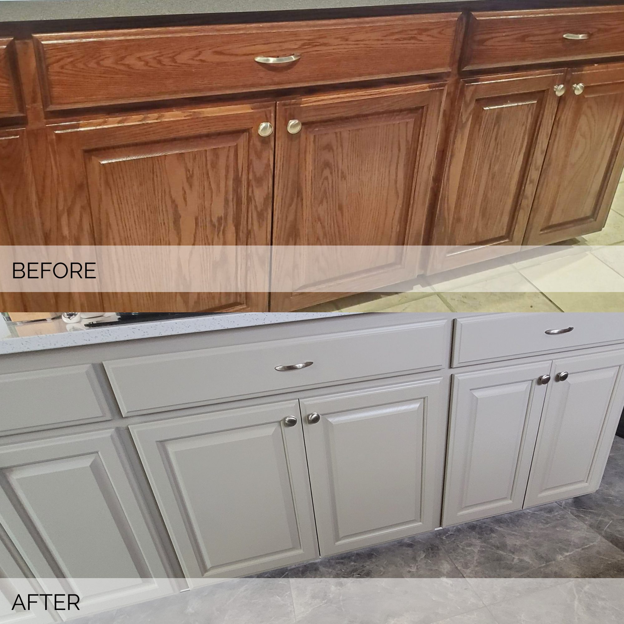 Residential Kitchen Remodel, Before/After Kitchen countertops